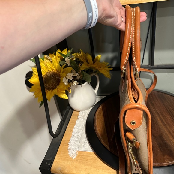 Dooney & Bourke Tan and Brown Laptop Bag - Picture 5 of 15